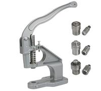 Grommet Eyelet Machine, Rivet Press with Dies and Adjustment Screw, Easy to Operate Hand Press Grommet Maker for Leather Fabric DIY Projects