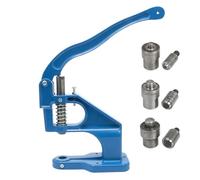 Grommet Eyelet Machine, Rivet Press with Dies and Adjustment Screw, Easy to Operate Hand Press Grommet Maker for Leather Fabric DIY Projects