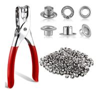 Grommet Eyelet Pliers Set, 1/4 inch Grommet Tools Kit