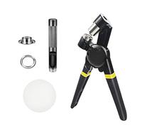 Grommet Eyelet Pliers Tool Kits Fabric Leather Hole Eyelets and Grommets Punching Pliers with Eyelets Portable Grommet Tool Tarps Kit