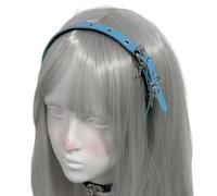 Grommet Hot Girl Hair Hoop With Crosses Charm 2000s Aesthetic Headwear Accessory Photo Props