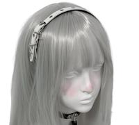 Grommet Hot Girl Hair Hoop With Crosses Charm 2000s Aesthetic Headwear Accessory Photo Props Punk Rock Hair Accessories For Women