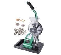 Grommet Machine Punching Tool, Semi Automatic Eyelet Fixing Press with Movable Wheels for Pool Covers, Banners, Signs - 6mm/10mm Compatible