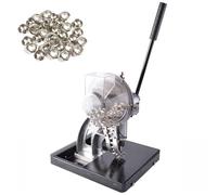 Grommet Machine Semi-Automatic Hand Press, Punching and Setting Tool for Banner, Awning, Poster, 6/10/12mm Eyelet Feeding Tool