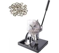 Grommet Machine, Semi-Automatic Hand Press with Labor-Saving Handle, Automatic Eyelet Punching Tool for Grommet Setting and Installation