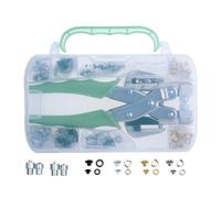 Grommet Setting Plier Set with Interchangeable 3 Mm and 5 Mm Dies, Metal Hand Press Tool for Label Making, Albums and Planner Pages Eyelet Setter Grommet Tool Scrapbook Journal Planner Insert Label