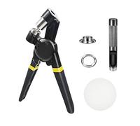 Grommet Tool Kits Eyelet Plier Handheld Puncher Set with Grommets Manual Eyelet Kits Press Machine for Banners Fabrics Heavy Duty Grommet