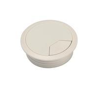 grommets, 10PCS 60/80mm Desk Table Plastic Cable Hole Cover PC Computer Round Wire Tidy Grommet Organizer(Grey,60mm)