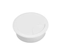 grommets, 10PCS 60/80mm Desk Table Plastic Cable Hole Cover PC Computer Round Wire Tidy Grommet Organizer(White,60mm)