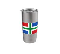 Groningen Provincial Flag Netherlands Holland Dutch Stainless Steel Insulated Tumbler