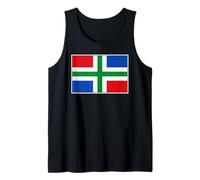 Groningen Provincial Flag Netherlands Holland Dutch Tank Top