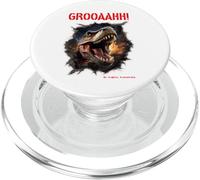 GROOAAHH! Dangerous like a Dino Danger Dinosaur T. Rex PopSockets PopGrip for MagSafe