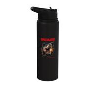 GROOAAHH! Dangerous Like a Dino Danger Dinosaur T. Rex Stainless Steel Insulated Water Bottle