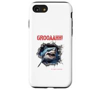 GROOAAHH! Dangerous like a Shark Danger in the Sea Shark Alarm Case for iPhone SE (2020) / 7/8