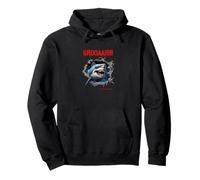 GROOAAHH! Dangerous like a Shark Danger in the Sea Shark Alarm Pullover Hoodie