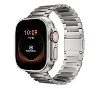 GROOBAL Titanium Band for Apple Watch Ultra 3/2/1 49mm & Series 11/10 46mm, Magnetic Clasp & Adjustable Link for Apple Watch Ultra Band, Durable DLC Scratch Resistant Metal Ultra Watch Band for Men