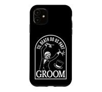 Groom Bride Til Death Do Us Part Skeleton Halloween Matching Case for iPhone 11