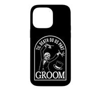 Groom Bride Til Death Do Us Part Skeleton Halloween Matching Case for iPhone 14 Pro Max