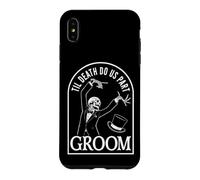 Groom Bride Til Death Do Us Part Skeleton Halloween Matching Case for iPhone XS Max