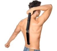 Groom Essentials Electric Back Shaver for Men | 150° Extension, Extendable Handle, Multi-Functional Shaver for Back | Travel-Friendly, Foldable Design (Rechargeable, Extended)
