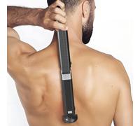 Groom Essentials Electric Back Shaver for Men | 150° Extension, Extendable Handle, Multi-Functional Shaver for Back | Travel-Friendly, Foldable Design (Battery-Operated, Extended)