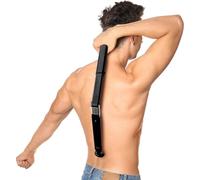 Groom Essentials Electric Back Shaver for Men | 150° Extension, Extendable Handle, Multi-Functional Shaver for Back | Travel-Friendly, Foldable Design (Battery-Operated, Extended)