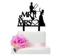 Groom Fishing Bride Cake Topper, Funny Wedding Cake Decor, Mr and Mrs Cake Topper, The Groom is Fishing for His Bride with a Fishing Rod