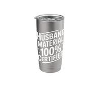 Groom Husband Material 100 Percent Certified Stainless Steel Insulated Tumbler
