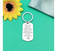Groom Keychain Gift for Brother in Law Funny Wedding Anniversary Engagement Gift Anniversary Christmas Birthday Gifts for Men Jewelry Wedding Brothers in Law Presents from Brothers Bride Sister