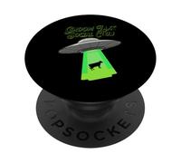 Groom Lake Social Club UFO Alien Abduction Meme PopSockets Adhesive PopGrip