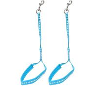 Groom Professional Allon Basic Noose With Padding Paw Print, 45 cm, Cyan Blue (Pack of 2)