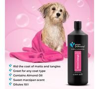 Groom Professional Almond Detangle Shampoo for Matted & Tangled Coats