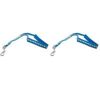 Groom Professional Amzi Pro Noose Plastic Locking Slider Padded Paw Print, Cyan Blue, 40 cm (Pack of 2)