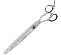 GROOM PROFESSIONAL Artesan Chunker Dog Grooming Scissors - Professional Hair Scissors - Ideal for Groomers - Smooth Cutting Japanese 440C Convex Blades - Adjustable Tension Screw, 8 Inch 46T