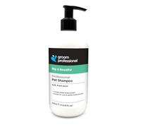 GROOM PROFESSIONAL Big & Beautiful Volumising Dog Shampoo - Deep Cleansing Formula for Smelly Dogs - Wheat Protein to Strengthen Hair & Increase Coat Volume - Ideal for Woolly or Thick Coats, 350ml