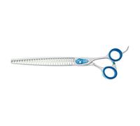 GROOM PROFESSIONAL Blue Quartz Chunker Dog Grooming Scissors - Professional Hair Scissors - Japanese 440C Steel - Ergonomic Design to Reduce Strain & Fatigue - Smooth Cutting Action, 7 Inch 20T
