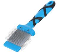 GROOM PROFESSIONAL Double Sided Flexible Slicker Dog Brush - Dog Grooming Brush for Dematting - Ergonomic and Comfortable Pet Brush - Perfect for Everyday Grooming - Soft