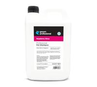 GROOM PROFESSIONAL Raspberry Gloss Dog Shampoo - Deep Cleansing for Smelly Dogs w/Natural Raspberry Extract - Adds Shine & Softness, Removes Dirt & Odours - Moisturises Dull, Dry & Itchy Coats, 4L