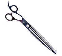 GROOM PROFESSIONAL Sirius Left Handed Chunker Dog Grooming Scissors - Professional Grooming Shears - Ergonomic Design for Comfortable Handling - 440C Japanese Steel, 8 Inch 26T