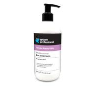 GROOM PROFESSIONAL Tender Puppy Kitty Shampoo - Gentle & Tear-Free for Sensitive Skin - Deep Cleansing & Relieves Itchy Skin - Hypoallergenic & Soothing for Puppies & Kittens - Fragrance-Free, 350ml