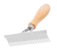 Groom Professional Wooden Shedding Rake for Dogs - Dog Grooming Rake - Features Both Long and Short Pins for Effective Deshedding of Thick Undercoats - Suitable for all Sized Breeds