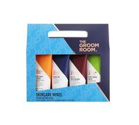Groom Room Skincare Minis for Men | Travel-Size Face & Body Essentials | Compact Grooming Gift Set