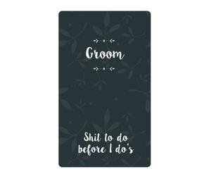 Groom Shit To Do Before I Do's: Small Blank Journal for Wedding Planning and Notes, Thoughts, Ideas, Reminders, Lists, to do, Funny Groom Gift