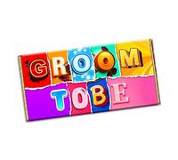 Groom To Be Chocolate Bar Wrapper Novelty Gift for Boyfriend Son friend mate Marriage (#1254) (without chocolate bar)