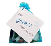 Groom-to-Be Survival Kit - Wedding Day Emergency Gift Bag for Him | Funny Novelty Groom Gift | Engagement, Stag Party or Wedding Morning Keepsake Wedding Favour