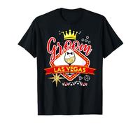 Groom Vegas Bachelor Party Group 2024 Married in Vegas Groom T-Shirt