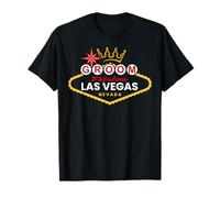 Groom Vegas Bachelor Party Group 2025 Married in Vegas Groom T-Shirt