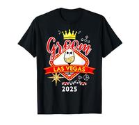 Groom Vegas Bachelor Party Group 2025 Married in Vegas Groom T-Shirt