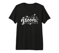 Groom Wedding Bride Marriage Engaged Love Premium T-Shirt