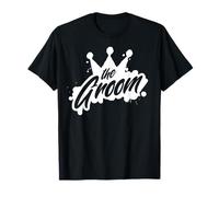 Groom Wedding The King Shower Bachelor Party Gift Clean Text T-Shirt